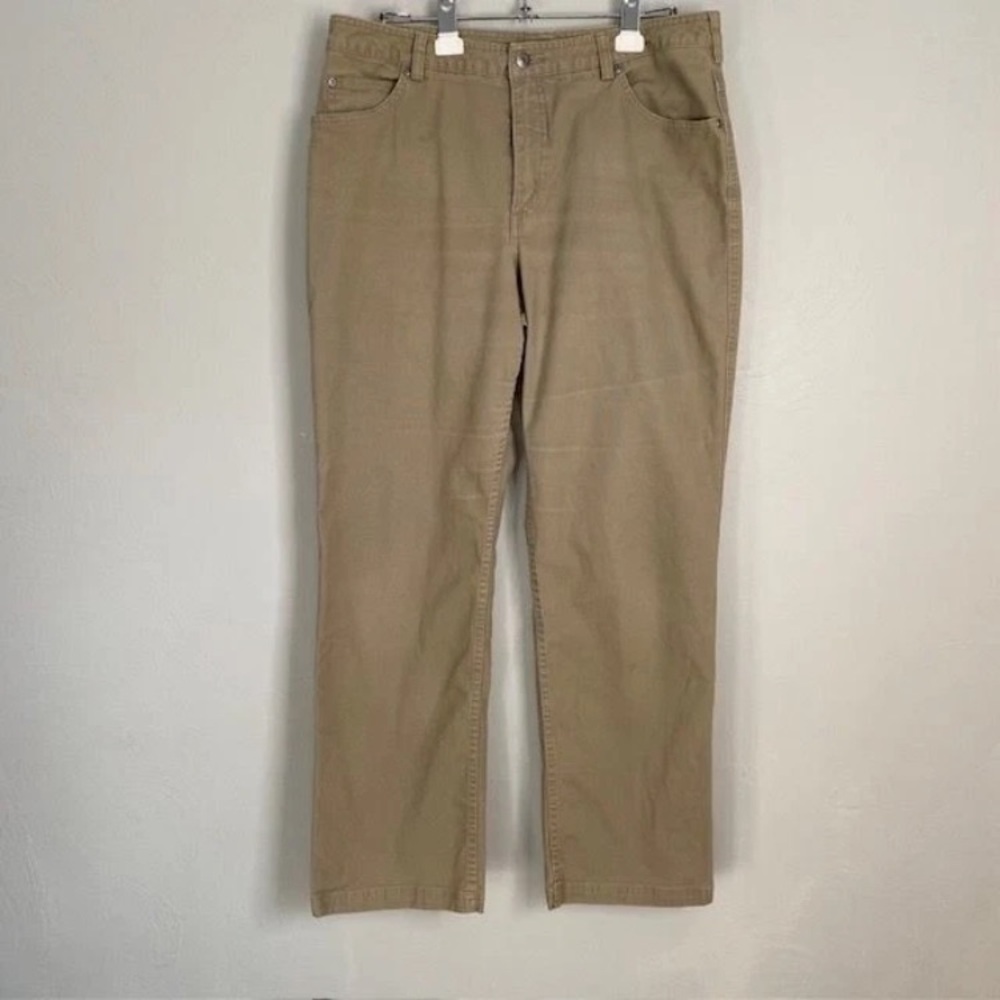 Duluth Pants Khaki 14 x 33 (31) women’s pants utility workwear hiking outdoors